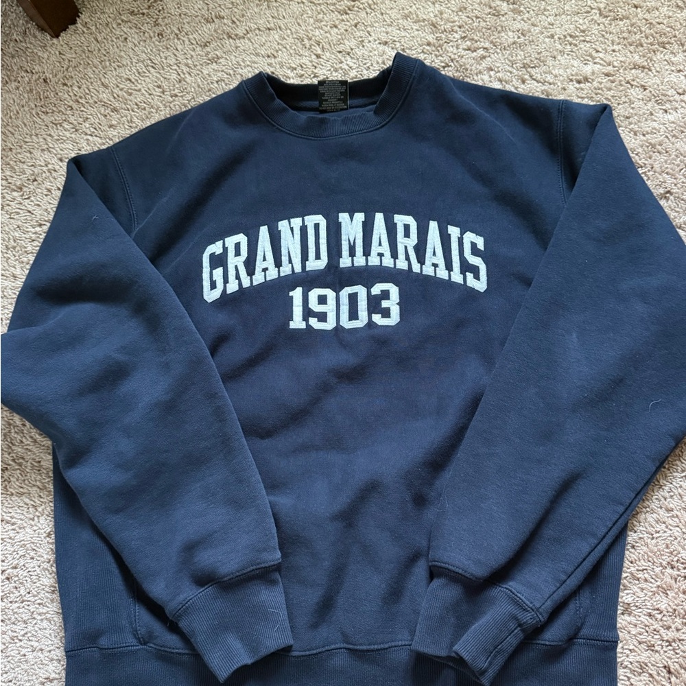 Signature Navy Blue Crewneck Sweater
